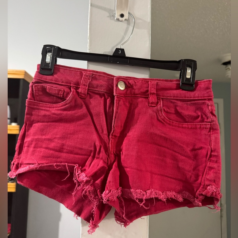 It’s a red short and it’s really cute